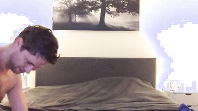 Aussie Party Boy Fun... Top Flips, Throws and Fingers his Bottom Gay frotting, cockplay
