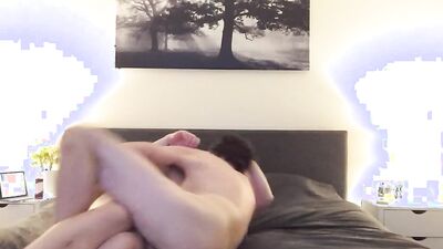 Aussie Party Boy Fun... Top Flips, Throws and Fingers his Bottom Gay frotting, cockplay