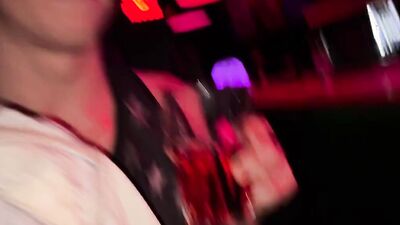 Sweet Fag Couple Fucked and Cummed by Stranger in Dark Room