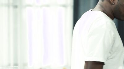 Sensitive Ebony Hunk Dominated By Online Hookup
