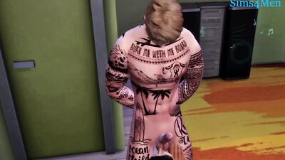 Twink's first sex party - SIMS 4