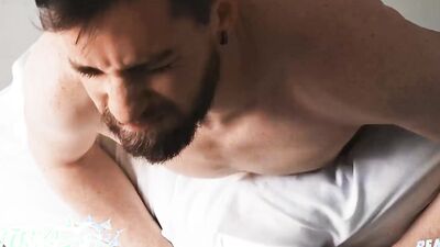 TWINKPOP - Alex Montenegro Cums With His Stepbro Thyle Knoxx's Cock In His Ass, Then Takes A Facial