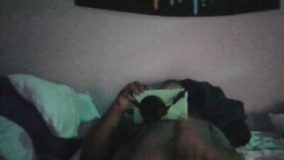 Jerking off while my friend watches anime.That first nut was like a firework???????? it suppressed me????