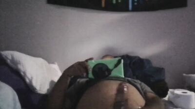 Jerking off while my friend watches anime.That first nut was like a firework???????? it suppressed me????