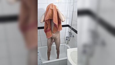 Hot Guy Take a shower with his Dick Hard