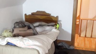 crocodile print zentai enjoys shirtless jock in jeans