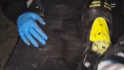 Haix, Strauss Gear, cock crushing, jerking off