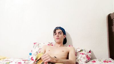Hung Henry Evans tugs his long cock and prepares to cum