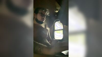 Tattooed Twink Has Morning Wood And CUMS