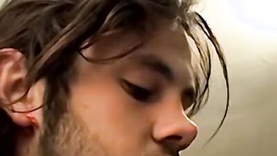 Handsome straight thug Bam cums after solo masturbation