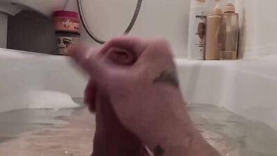 Russian student jerks off in the bathroom after class