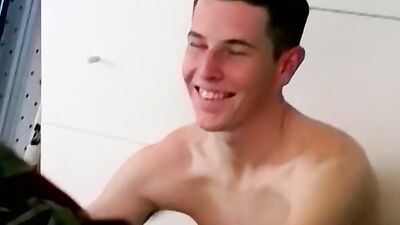 Trooper Sven Carlson reports for anal duty and cumshot