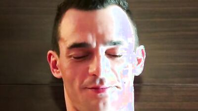 Real str8 neighbour serviced his big cock in a gay porn in spite of him.