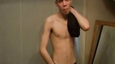 Young Euro twink Kyle Martin strips down for a photo shoot