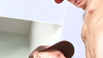 Hot Euro jocks fuck hard in wild threesome