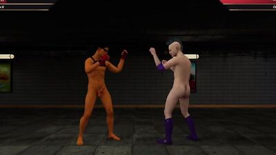 Masked Twink vs Brock- NakedFighter3D Gameplay