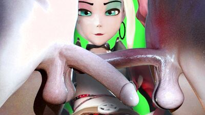 3D Cartoon Henri Harley Gwen double barrel frottage Quinn Tennyson MMF FEMDOM blowbang E2