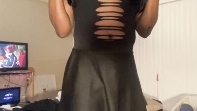 Gothic femboy unloads ectoplasm
