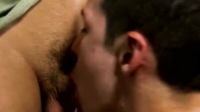 Lusty twink boyfriends banging slowly until a big facial
