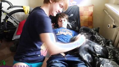 Real, cute boyfriends having fun and tease with each other, it turns into a cumhot