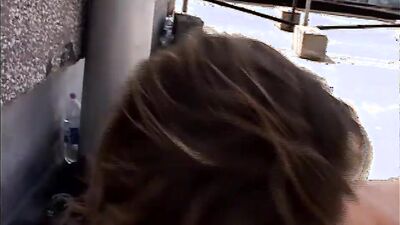 Horny young boys fuck on the roof