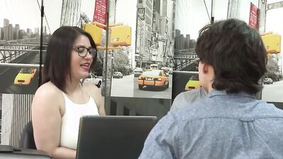 Itzal uses job interviews to bang young twinks at her office