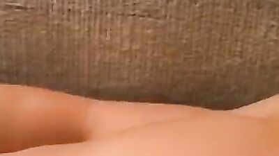 Hung amateur in undies masturbates solo