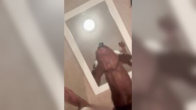 Mirror jerk with jock & mask