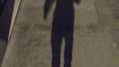 Horny Night Walk. Thick Cock Flashing & Cumming on Public