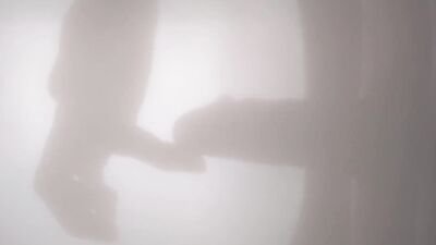 Silhouette-Masturbation