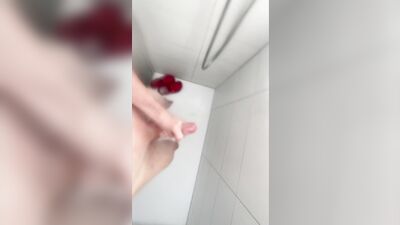 I wanked my cock off in the public shower.