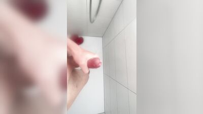 I wanked my cock off in the public shower.
