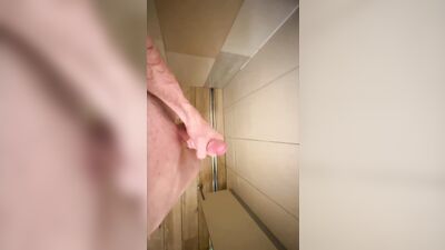 I wanked my cock off in the public shower.
