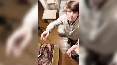 paid by subscriber, guy masturbates and cums on feet
