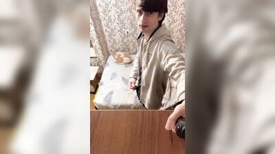 paid by subscriber, guy masturbates and cums on feet