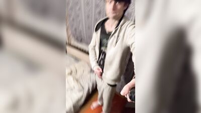 paid by subscriber, guy masturbates and cums on feet
