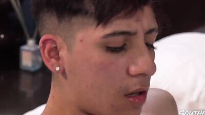 SOUTHERNSTROKES Cute Twink Glenn Hut Massaged By Milo Dusek