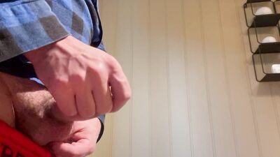 Morning masturbation.