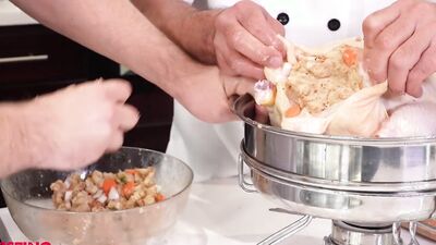 Turkey Stuffed Check, Chef Stuffed Check - Dominic Pacifico, Josh Mikael - FistingInferno
