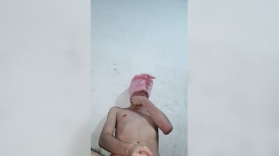 Hot masked Bunny - I waited for my roommate to come out to masturbate