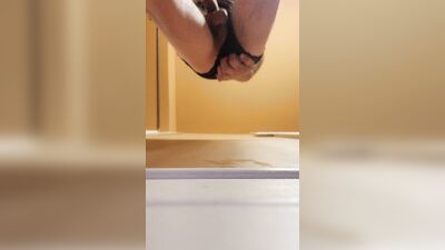 Anal big cumshot dildo deep