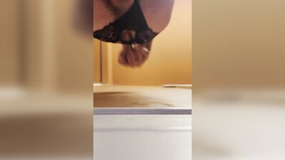 Anal big cumshot dildo deep