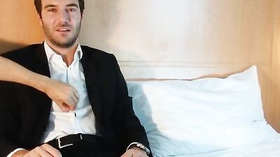 Stefan Handsome hetero male gets wanked his cock in spite of him