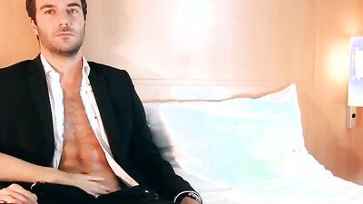 Stefan Handsome hetero male gets wanked his cock in spite of him