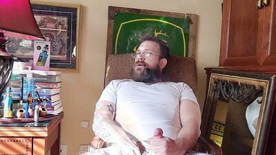 Dad In Boxers Pipe and Cum