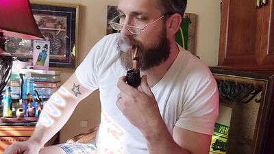 Dad In Boxers Pipe and Cum