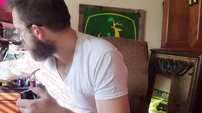 Dad In Boxers Pipe and Cum