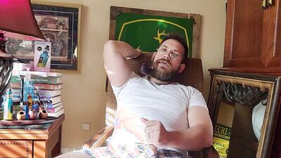 Dad In Boxers Pipe and Cum