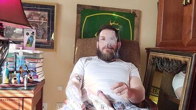 Dad In Boxers Pipe and Cum