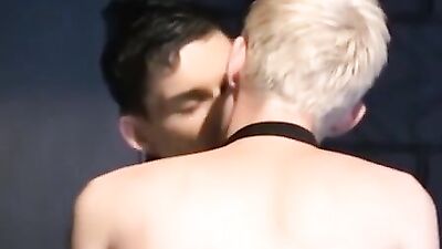 Hot twink rides bare dick during a crazy night out in a bar